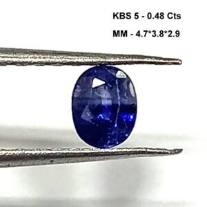 0.48 Cts Kashmir Blue Sapphire Oval Cut Gemstone