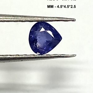 0.51 Cts Kashmir Blue Sapphire Pear Cut