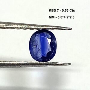 0.53 Cts Kashmir Blue Sapphire 5*4.2 MM Oval Cut Gemstone
