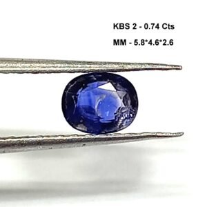 0.74 Cts Kashmir Blue Sapphire 5.8*4.6 MM Oval Cut Gemstone