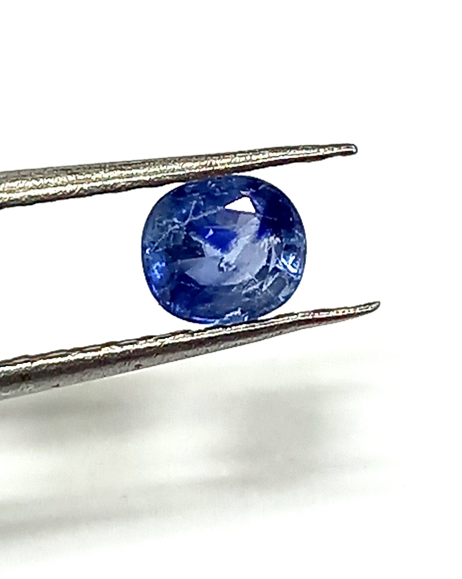 0.63 Cts Natural Kashmir Blue Sapphire Oval Cut 5*4.5 MM KBS1 - Image 4