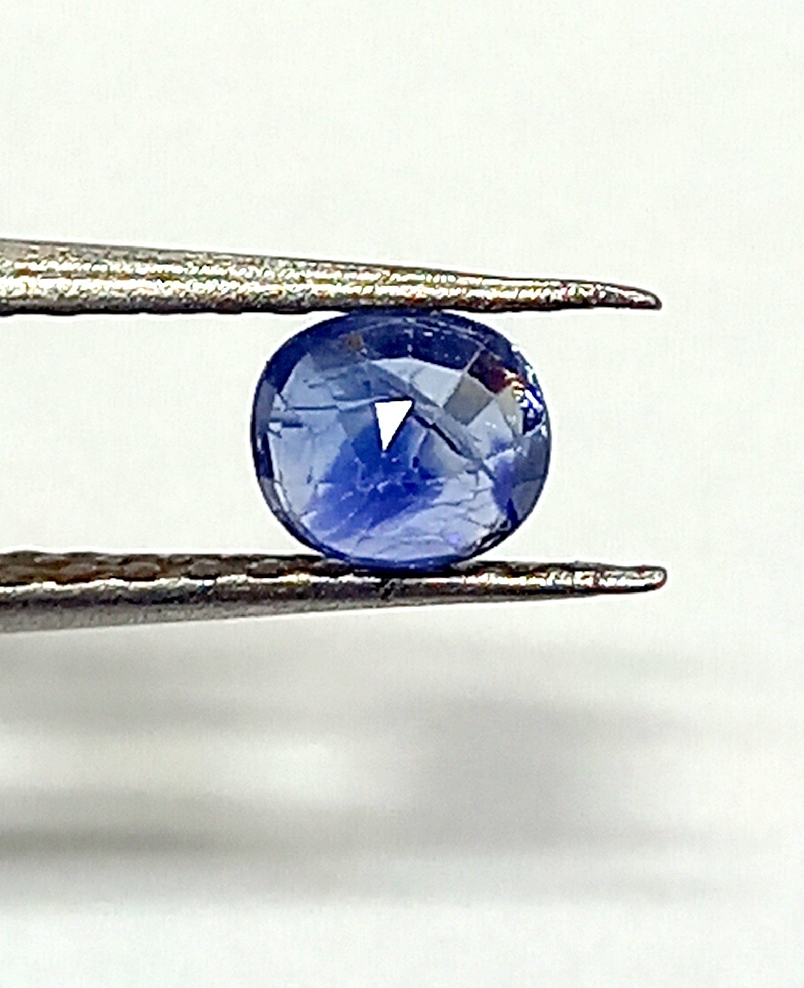 0.63 Cts Natural Kashmir Blue Sapphire Oval Cut 5*4.5 MM KBS1 - Image 6