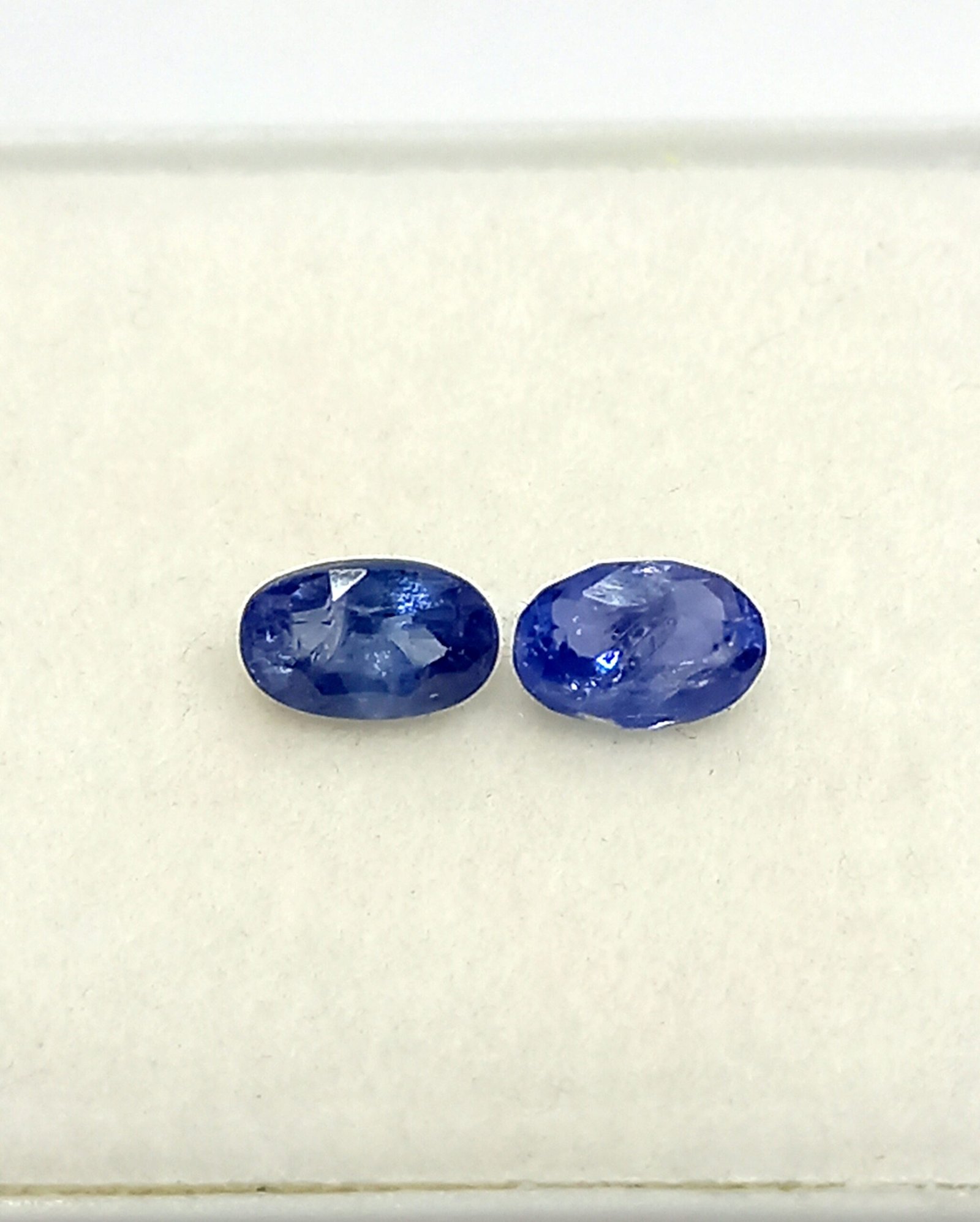 1.02 Cts Natural Kashmir Blue Sapphire Pair Oval Cut Gemstone 5.3*3.5 MM KBS33 - Image 3