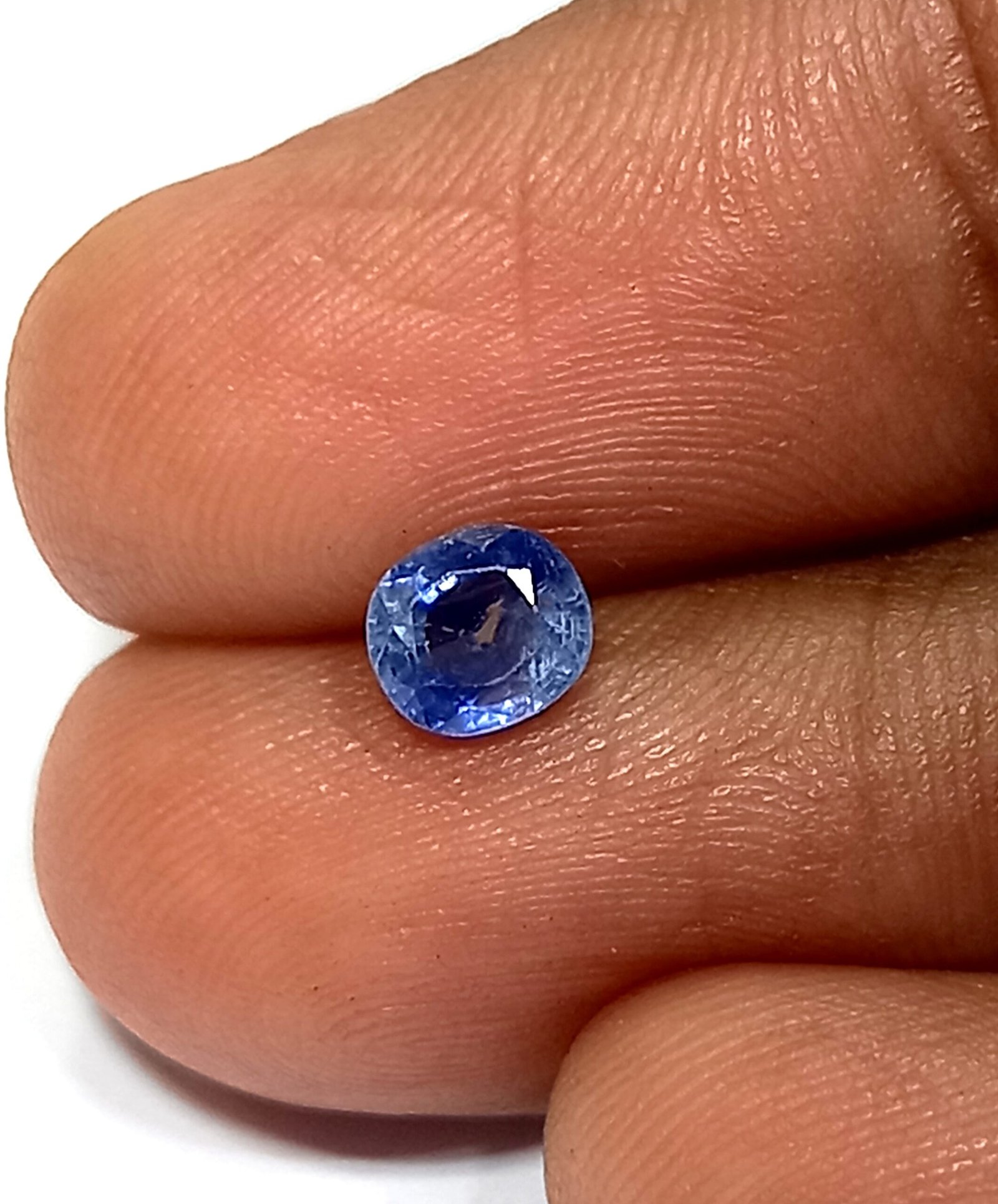 0.63 Cts Natural Kashmir Blue Sapphire Oval Cut 5*4.5 MM KBS1 - Image 7