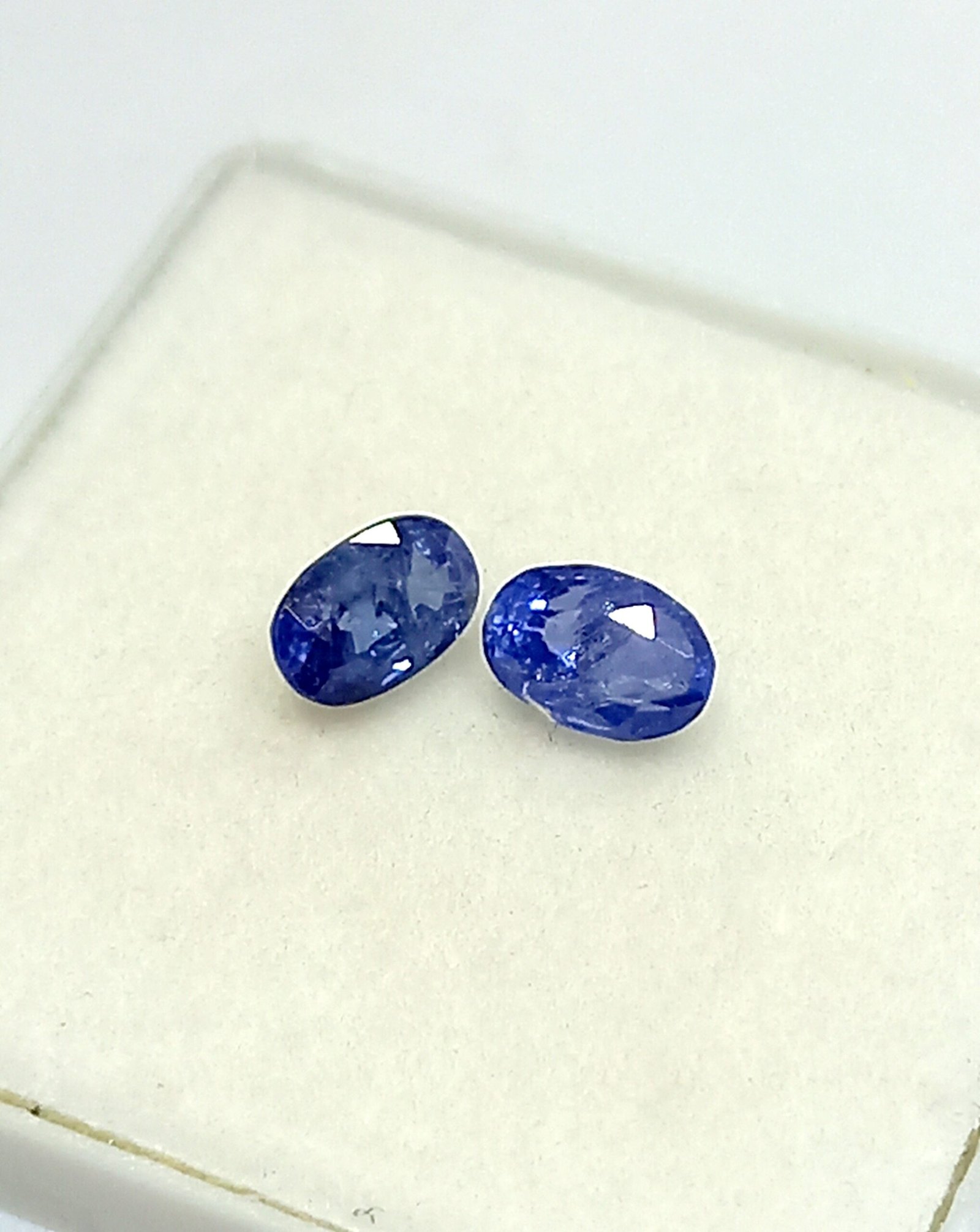 1.02 Cts Natural Kashmir Blue Sapphire Pair Oval Cut Gemstone 5.3*3.5 MM KBS33 - Image 2