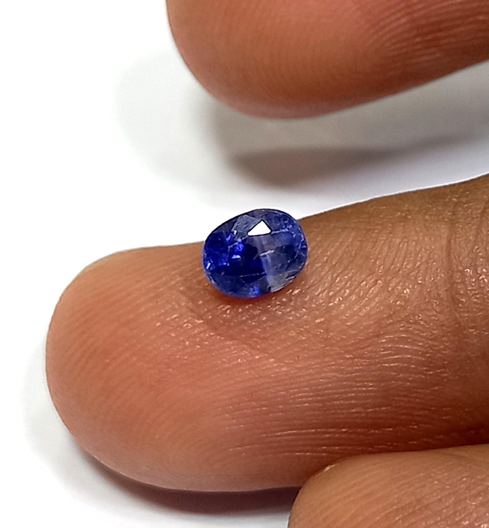 0.48 Cts Kashmir Blue Sapphire Oval Cut Gemstone 4.7*3.8 MM KBS5 - Image 3