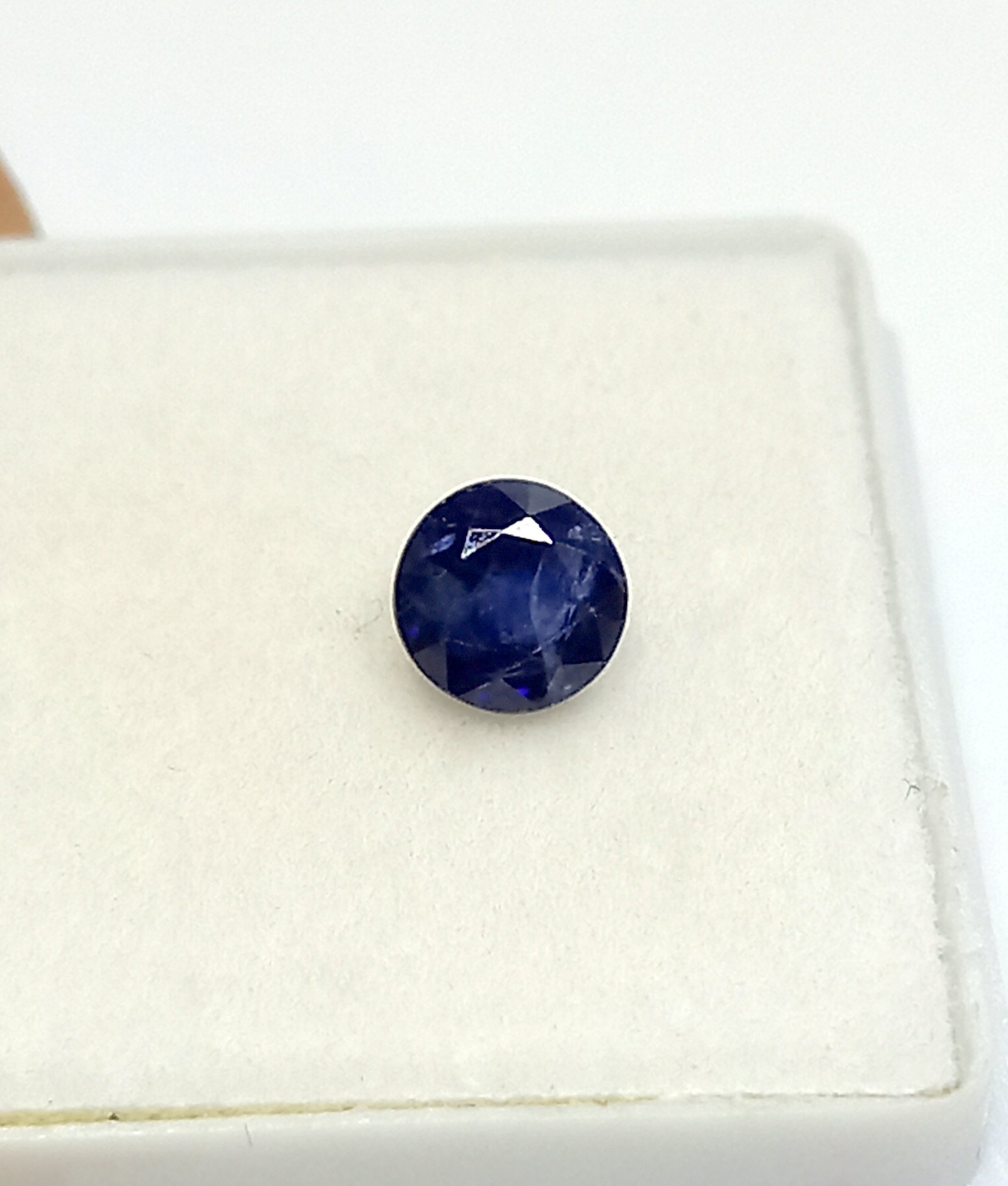 0.89 Cts Kashmir Blue Sapphire Natural Gemstone Round Cut 5.2*5.2 MM KBS4 - Image 4