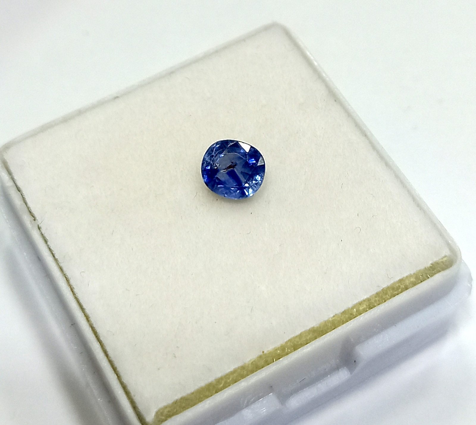 0.63 Cts Natural Kashmir Blue Sapphire Oval Cut 5*4.5 MM KBS1 - Image 2