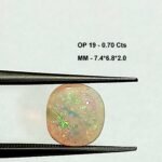 0.70 Cts Natural Australian Opal Cabochon Oval Gemstone Multicolor