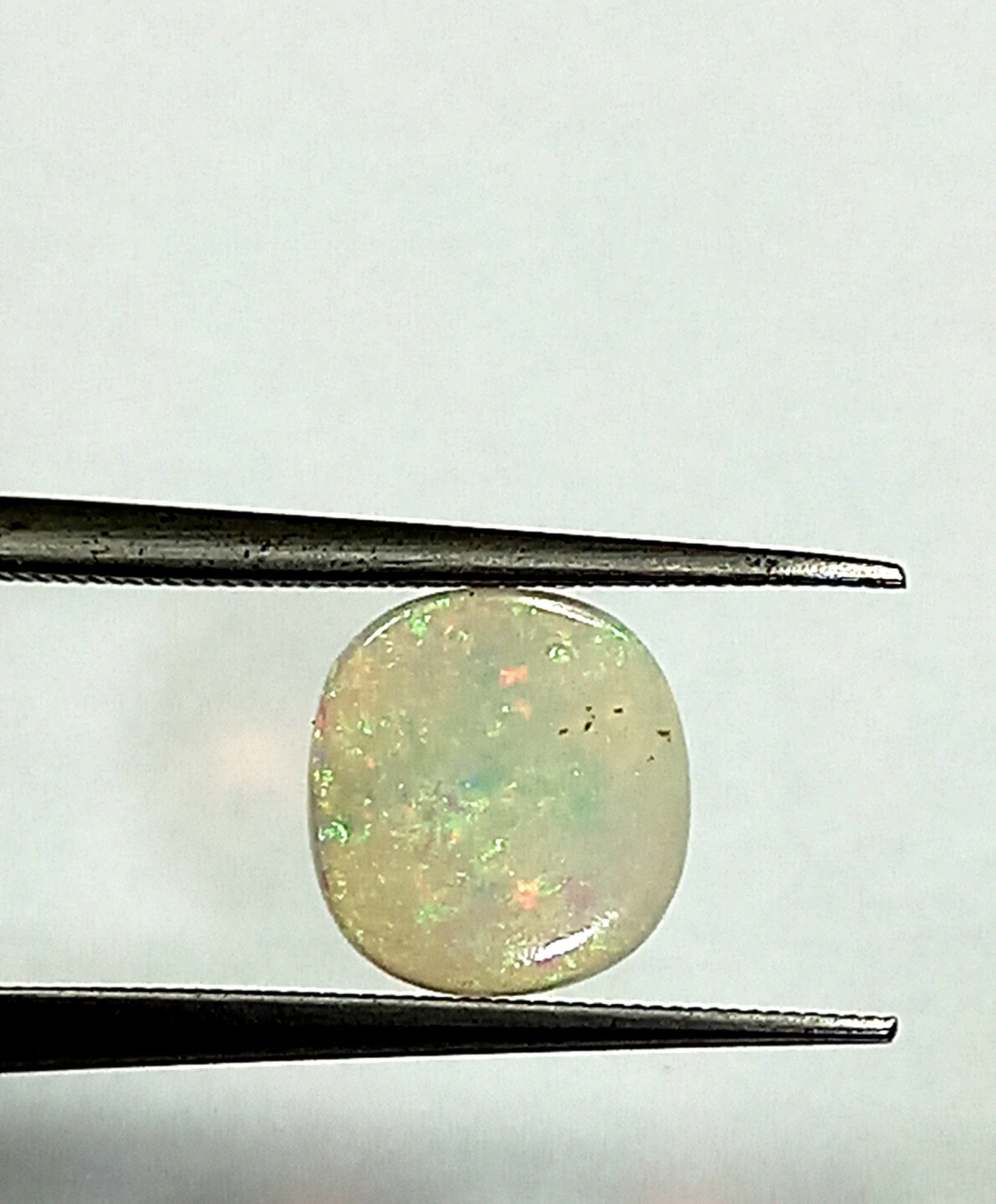 0.70 Cts Natural Australian Opal Cabochon Oval Gemstone Multicolor 7.4*6.8 MM OP19 - Image 3