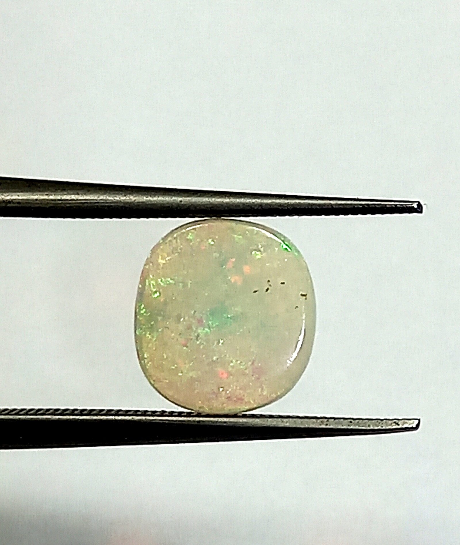 0.70 Cts Natural Australian Opal Cabochon Oval Gemstone Multicolor 7.4*6.8 MM OP19 - Image 4