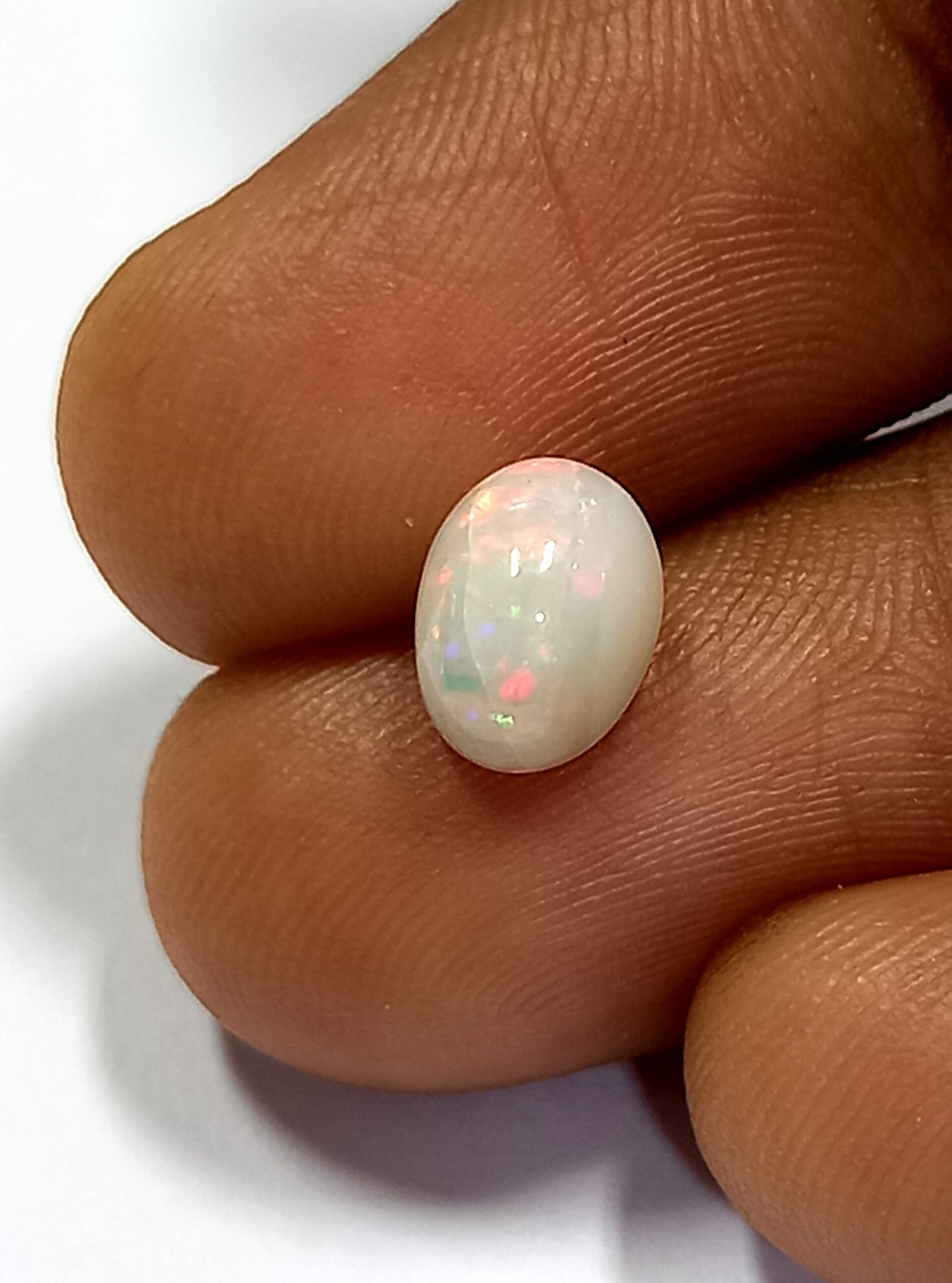 1.00 Cts Natural Australian Opal Cabochon Oval Gemstone 7.3*5.5 MM OP23 - Image 6