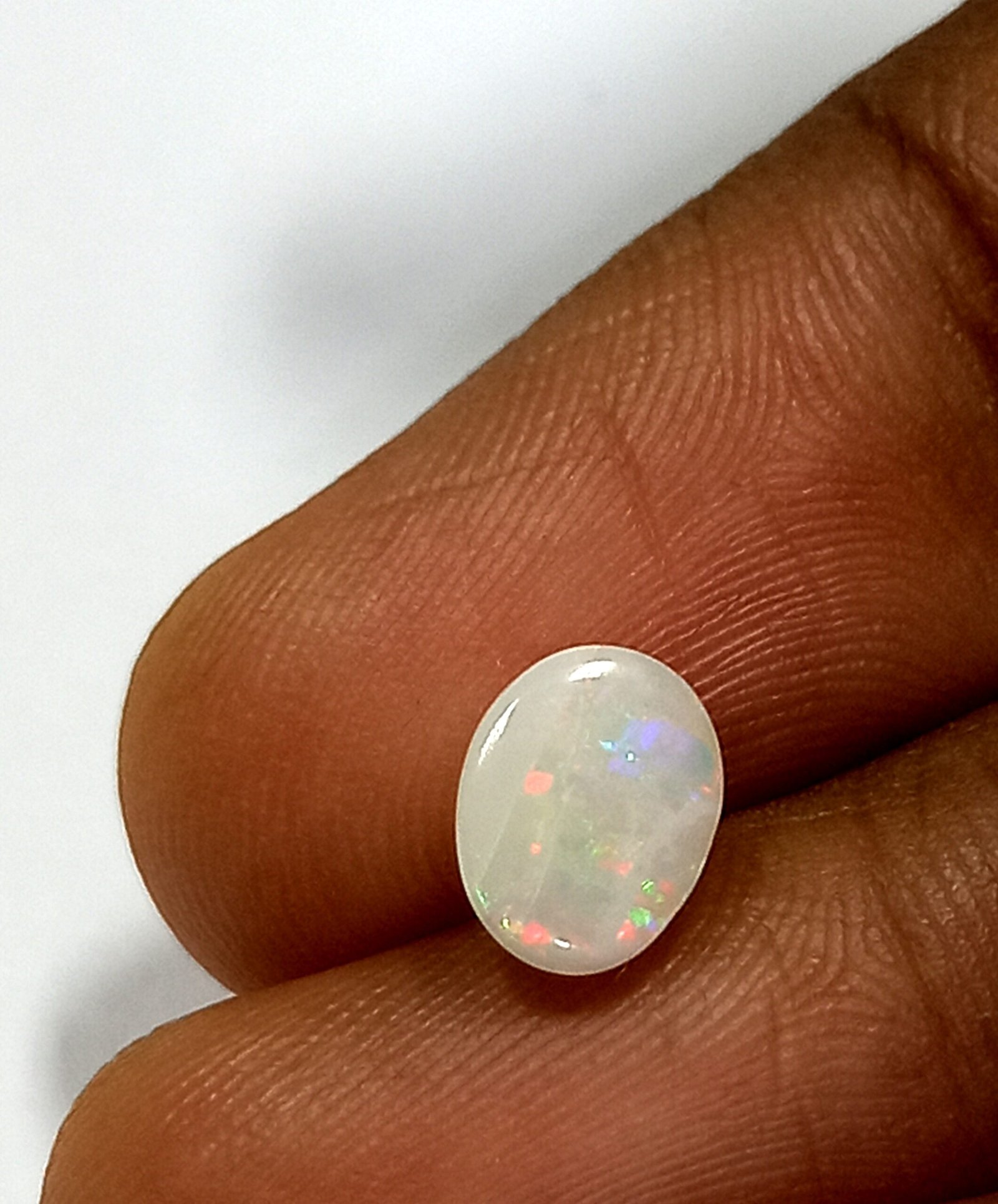 1.00 Cts Natural Australian Opal Cabochon Oval Gemstone 7.3*5.5 MM OP23 - Image 8