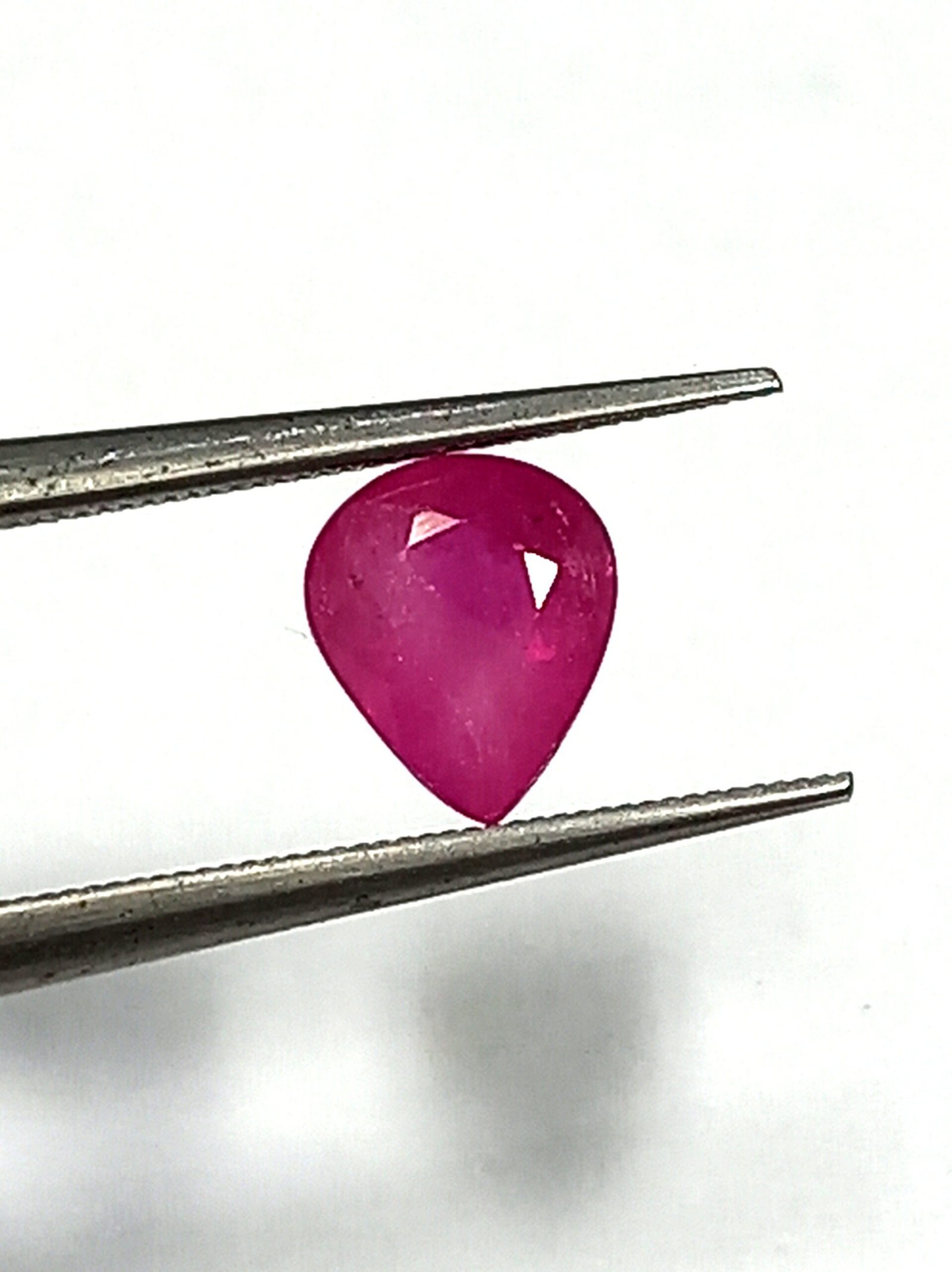 0.74 Cts Natural Burma Ruby Gemstone Pear Cut Pink Color 5.8*4.9 MM R188 - Image 2