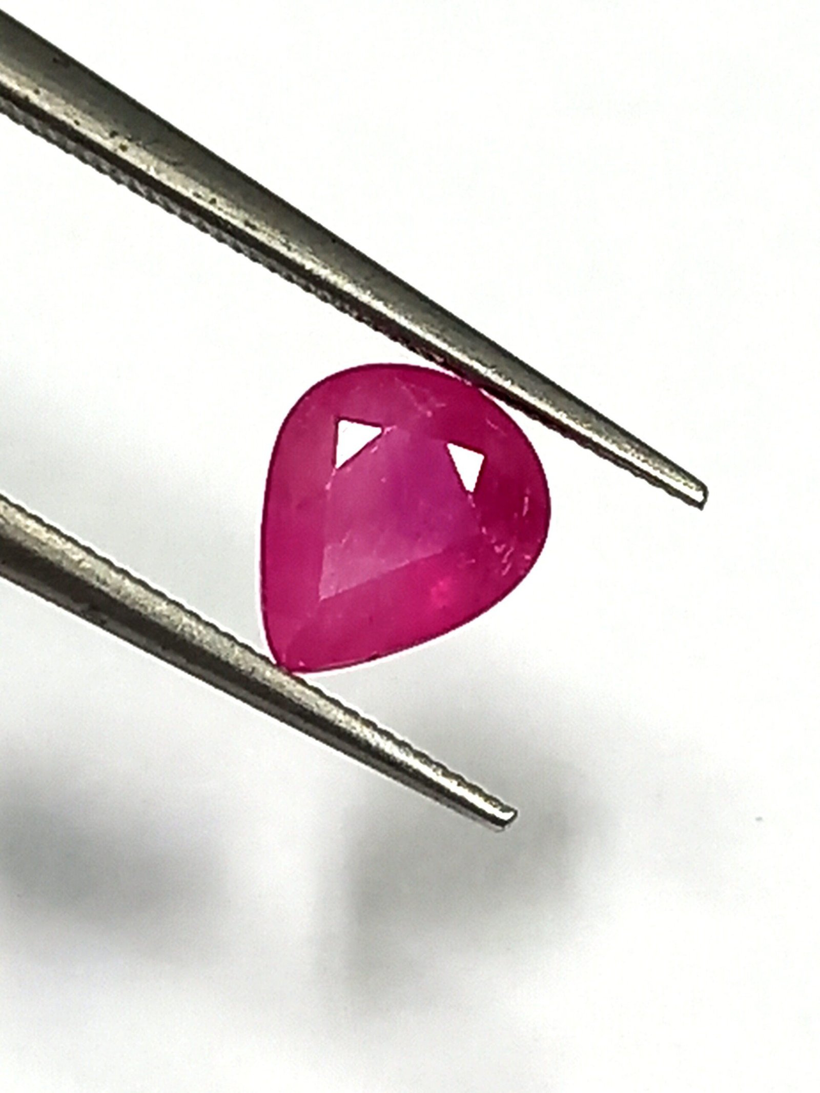 0.74 Cts Natural Burma Ruby Gemstone Pear Cut Pink Color 5.8*4.9 MM R188 - Image 3