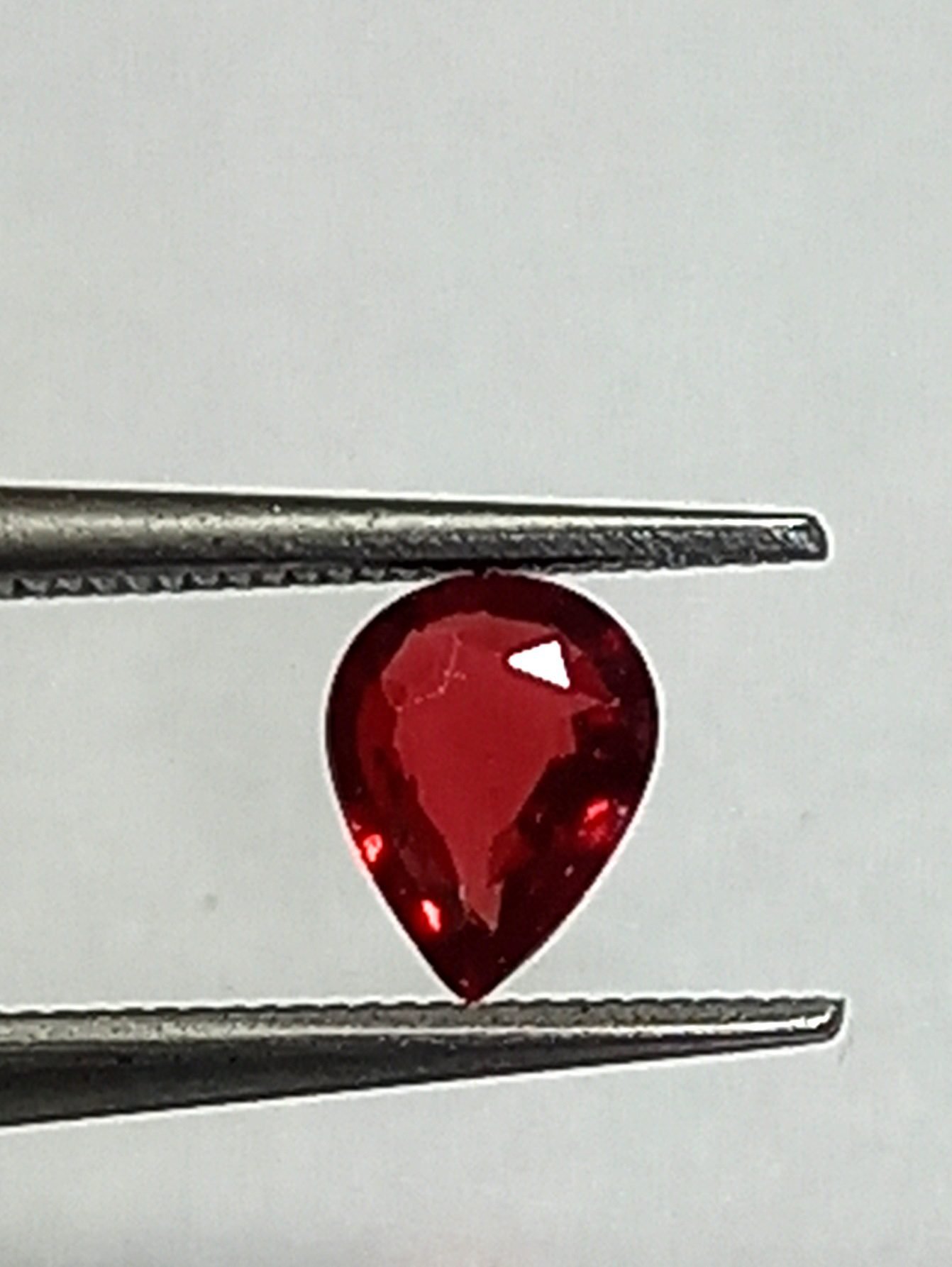 0.21 Cts Red Ruby Natural Burma Gemstone Pear Cut 4.5*3.3 MM R200 - Image 4