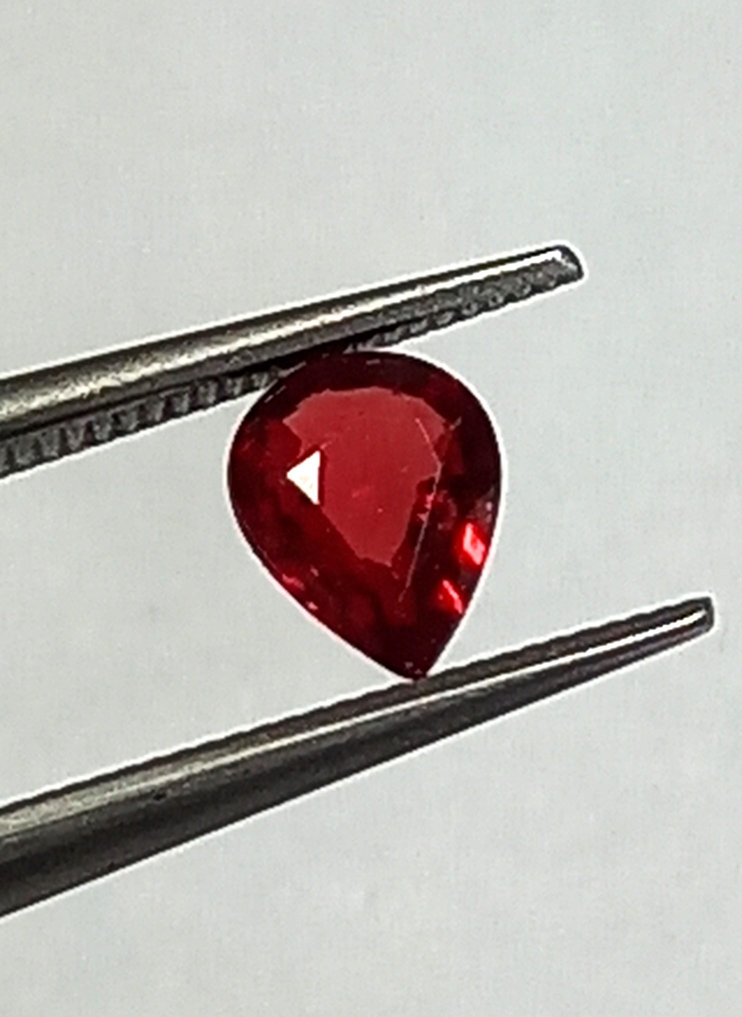 0.21 Cts Red Ruby Natural Burma Gemstone Pear Cut 4.5*3.3 MM R200 - Image 5