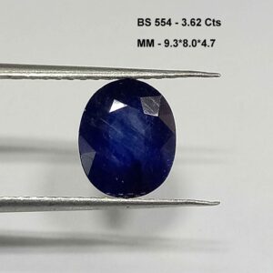 3.62 Cts Oval Cut Natural Blue Sapphire Gemstone 9.3*8 MM BS554