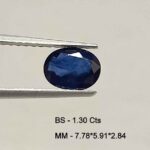 1.30 Cts Oval Cut Natural Blue Sapphire Gemstone 7.78*5.91 MM BS165