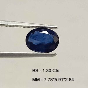 1.30 Cts Oval Cut Natural Blue Sapphire Gemstone 7.78*5.91 MM BS165