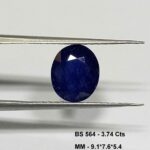 3.74 Cts Natural Blue Sapphire Gemstone Oval Cut 9.1*7.6 MM BS564