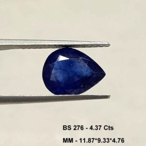 4.37 Cts Blue Sapphire Natural Gemstone Pear Cut 11.87*9.33 MM BS276