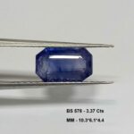 3.37 Cts Natural Blue Sapphire Gemstone Octagon Cut 10.3*6.1 MM BS578