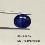 3.84 Cts Blue Sapphire Natural Gemstone Oval Cut 10.14*8.10 MM BS190
