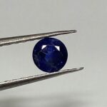 0.76 Cts Round Cut Natural Kashmir Blue Sapphire Gemstone 4.8*4.8 MM BS45