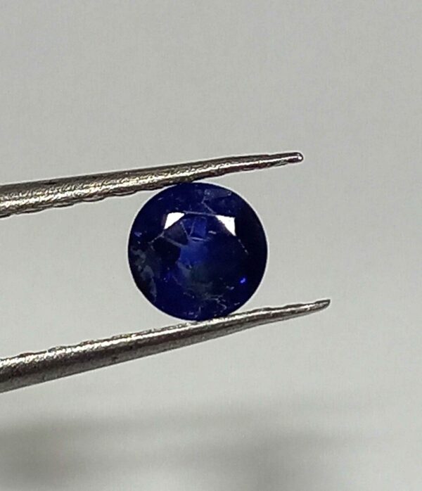 0.76 Cts Round Cut Natural Kashmir Blue Sapphire Gemstone 4.8*4.8 MM BS45