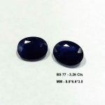 3.26 Cts Blue Sapphire Natural Gemstone Oval Cut 8.8*6.6 MM BS77