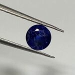 0.76 Cts Round Cut Natural Kashmir Blue Sapphire Gemstone 4.8*4.8 MM BS45
