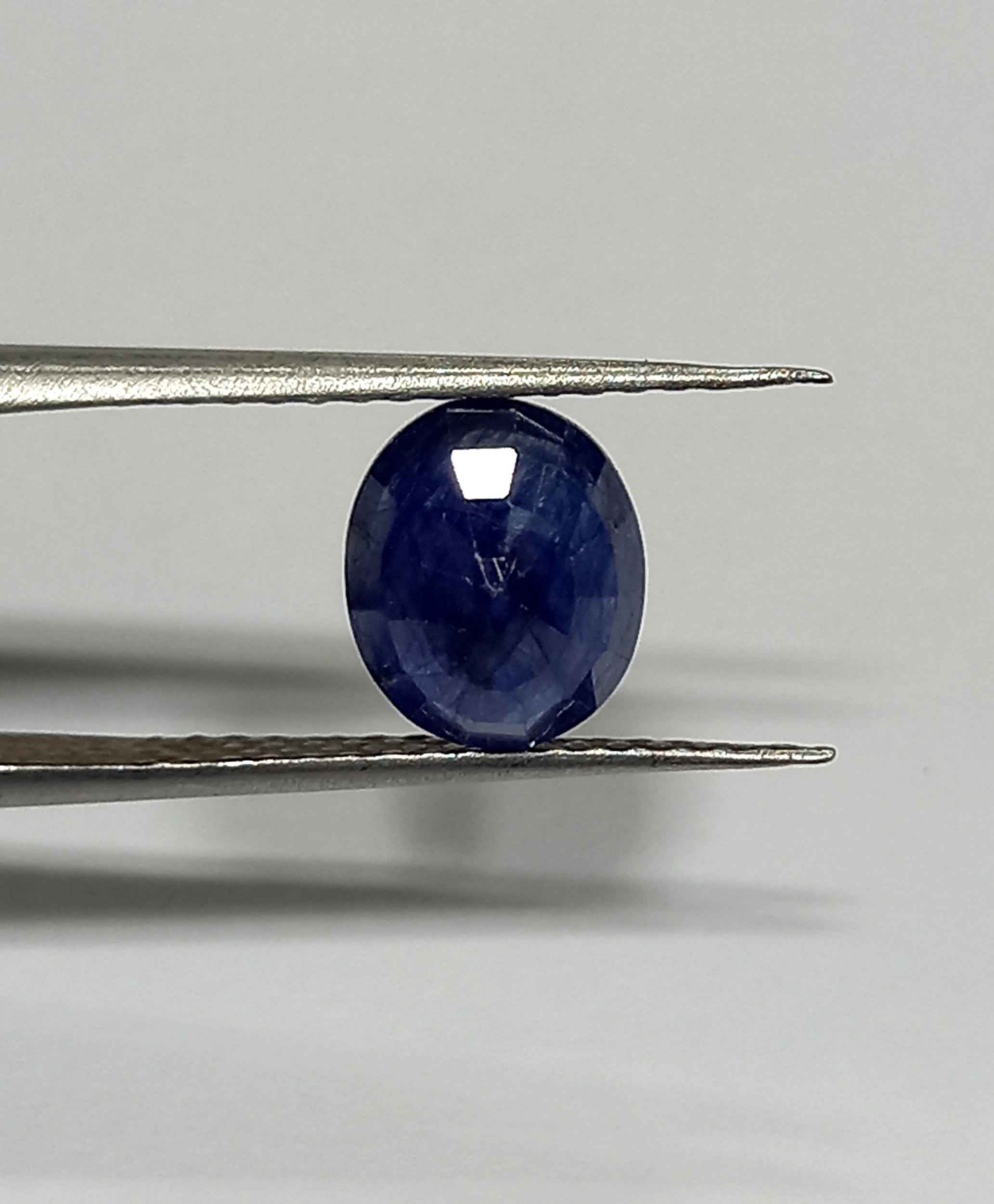 3.74 Cts Natural Blue Sapphire Gemstone Oval Cut 9.1*7.6 MM BS564
