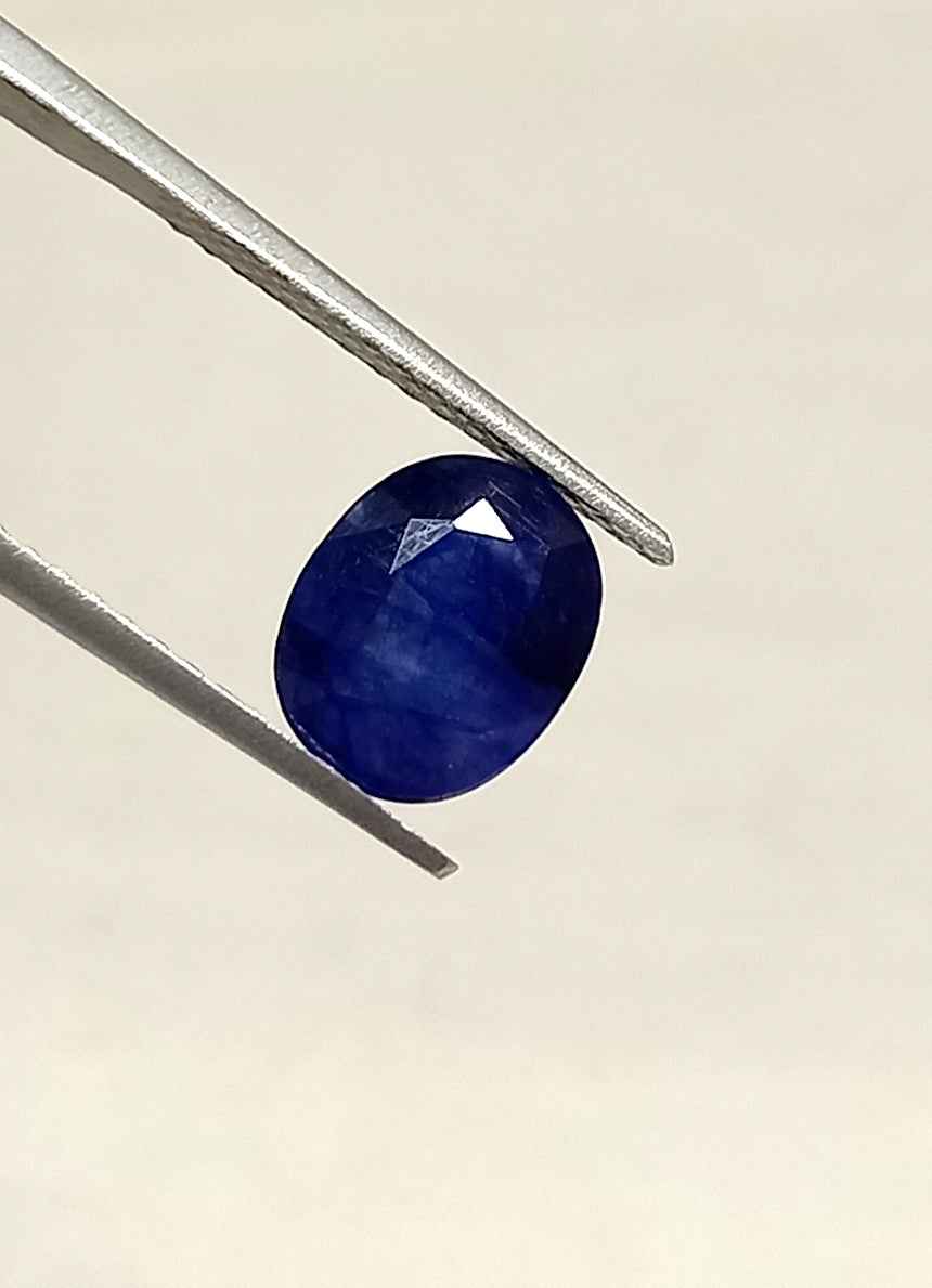 3.84 Cts Blue Sapphire Natural Gemstone Oval Cut 10.14*8.10 MM BS190