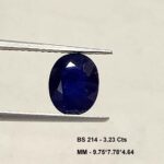 3.23 Cts Blue Sapphire Natural Gemstone Oval Cut 9.75*7.78 MM BS214