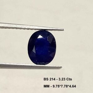 3.23 Cts Blue Sapphire Natural Gemstone Oval Cut 9.75*7.78 MM BS214