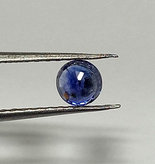 0.76 Cts Round Cut Natural Kashmir Blue Sapphire Gemstone 4.8*4.8 MM BS45