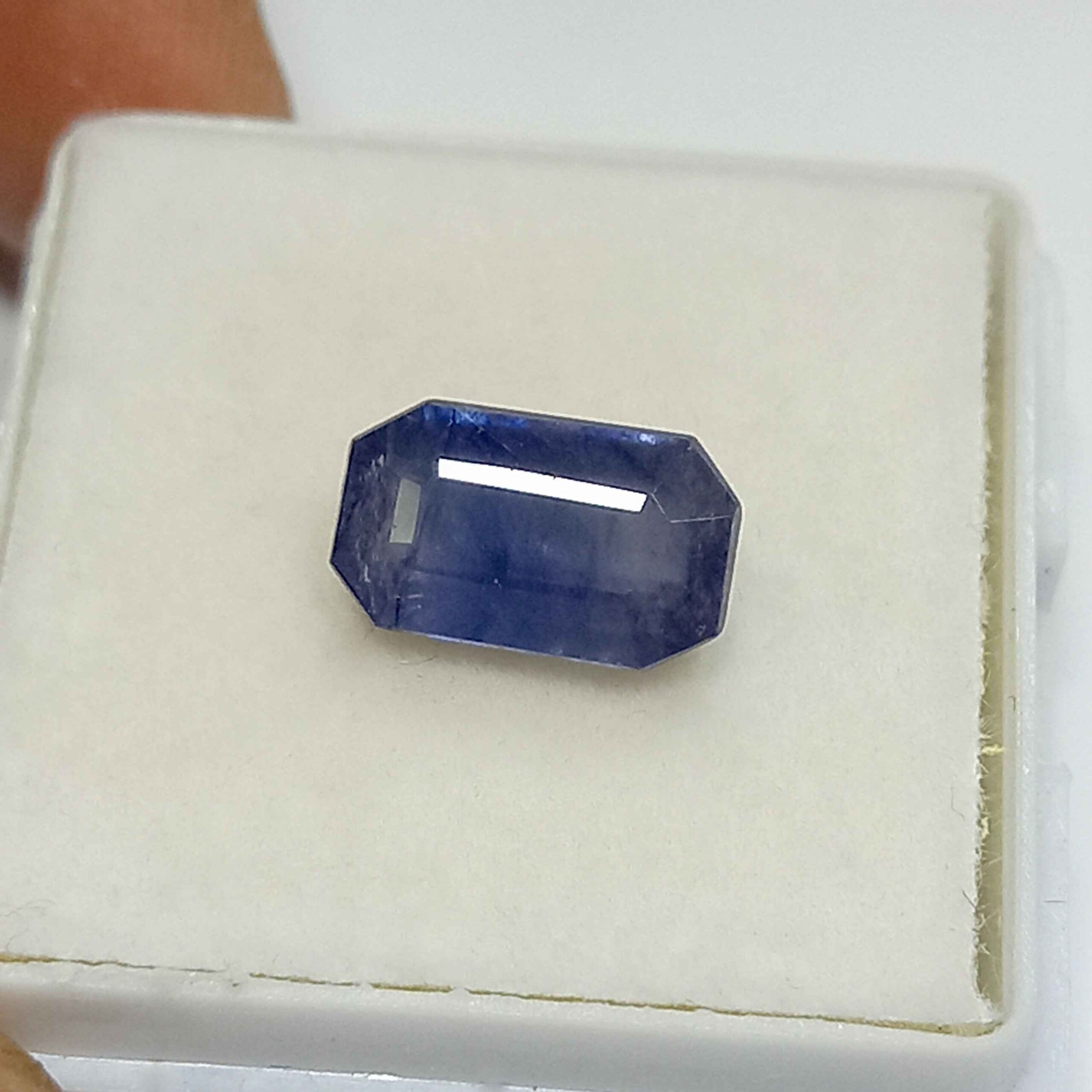 3.37 Cts Natural Blue Sapphire Gemstone Octagon Cut 10.3*6.1 MM BS578