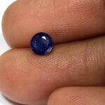 0.76 Cts Round Cut Natural Kashmir Blue Sapphire Gemstone 4.8*4.8 MM BS45