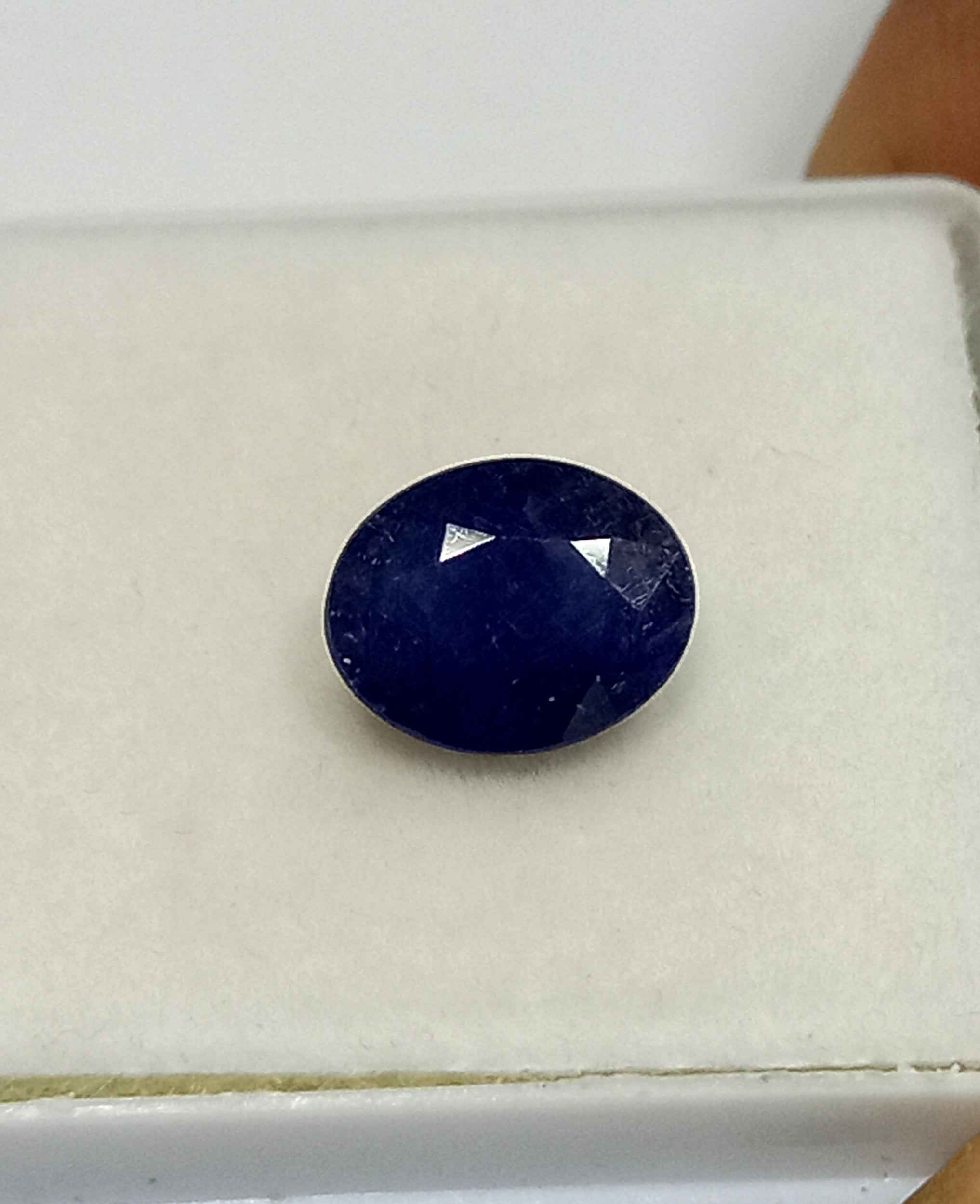 2.36 Cts Blue Sapphire Natural Gemstone Oval Cut 8.6*6.9 MM BS557