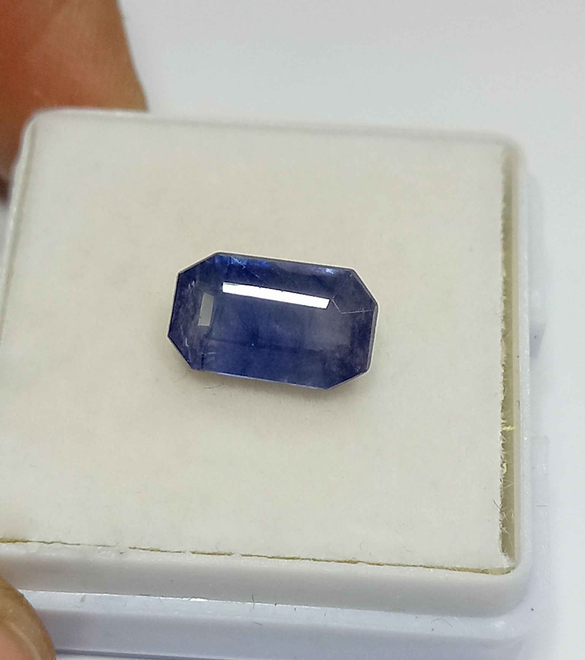 3.37 Cts Natural Blue Sapphire Gemstone Octagon Cut 10.3*6.1 MM BS578