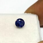 0.76 Cts Round Cut Natural Kashmir Blue Sapphire Gemstone 4.8*4.8 MM BS45