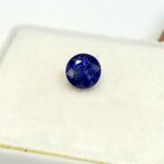0.76 Cts Round Cut Natural Kashmir Blue Sapphire Gemstone 4.8*4.8 MM BS45