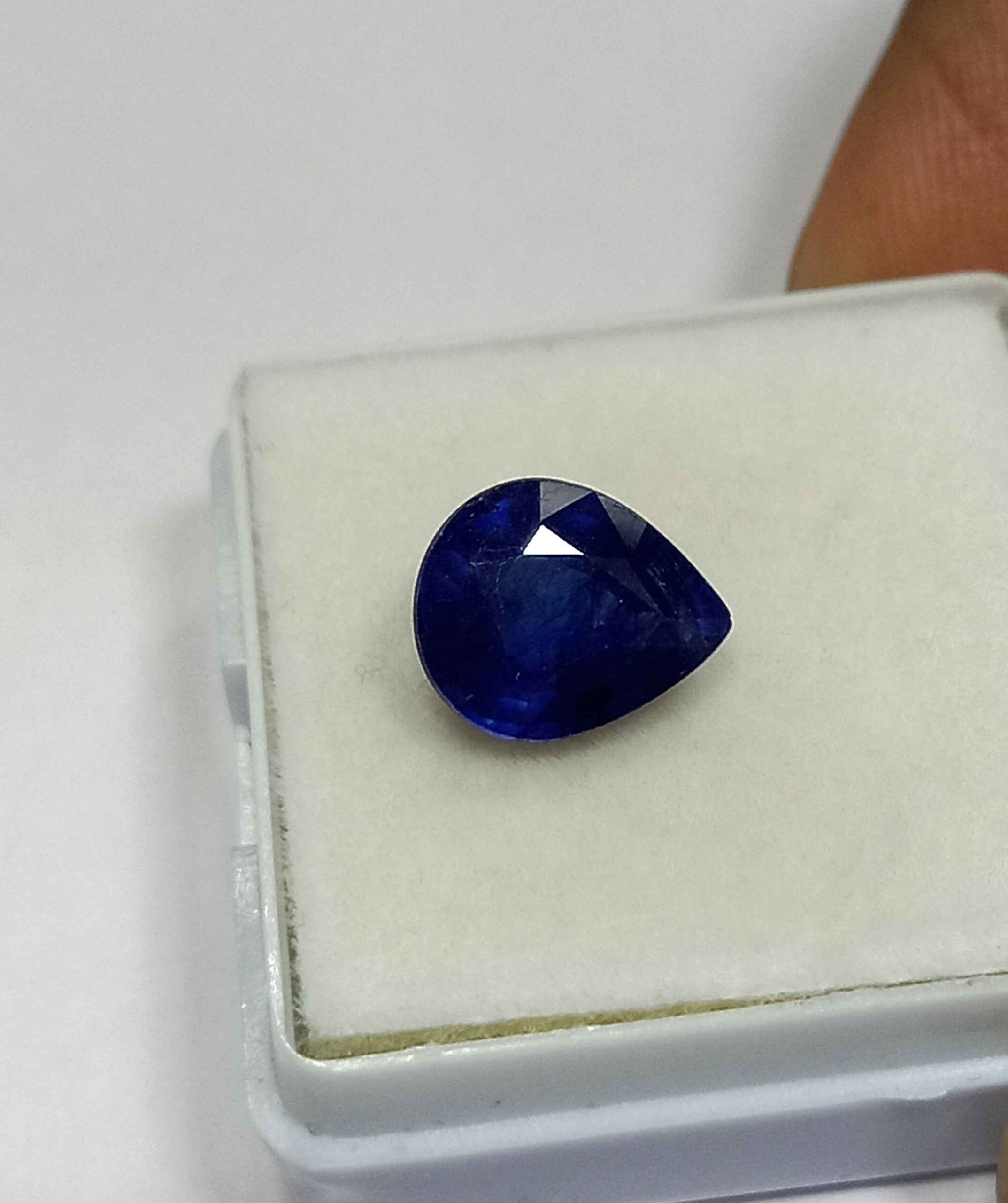 3.36 Cts Pear Cut Natural Blue Sapphire Gemstone 9.6*7.8 MM BS572