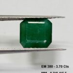 3.70 Cts Natural Zambian Emerald Gemstone Square Cut 8.7*8.4 MM EM380