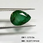 2.72 Cts Natural Zambian Emerald Gemstone Oval Cut 10.23*7.70 MM EM1