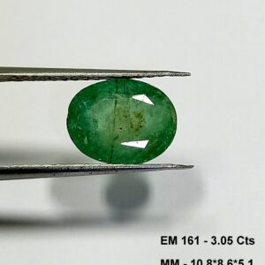 3.05 Cts Oval Cut Zambian Emerald Gemstone 10.8*8.6 MM EM161