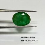 2.51 Cts Natural Zambian Emerald Gemstone Oval Cut 10.38*7.97 MM EM554