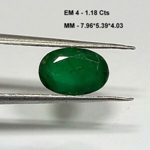 1.18 Cts Oval Cut Natural Zambian Emerald Gemstone 7.96*5.39 MM EM4