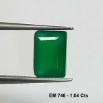 1.04 Cts Natural Zambian Emerald Gemstone Emerald Cut 7.1*5 MM EM746